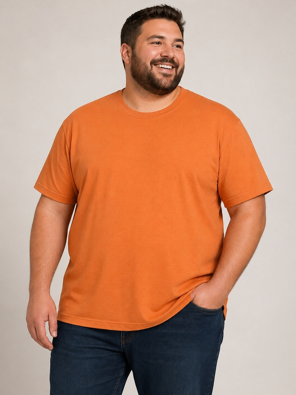 Goodfellow & Co Peach-Orange Every Wear Tee